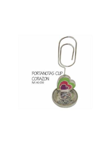 Portanotas Clip Corazón