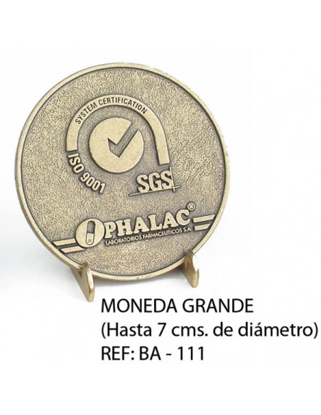 Moneda Grande BM (Hasta 7 cm de diámetro)