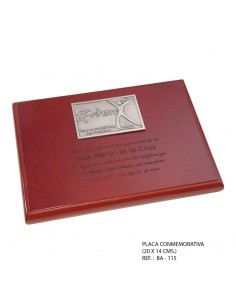 Placa Conmemorativa (20 x 14cm)