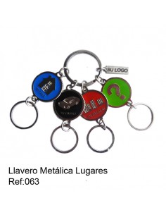 Llavero Metálico Lugares