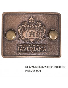 Placas de Marcación Remache Visible