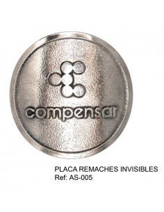Placas de Marcación Remaches Invisibles (9cm2)