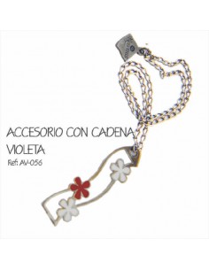 Accesorio con Cadena Violeta
