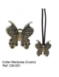 Collar Mariposa (Cuero)