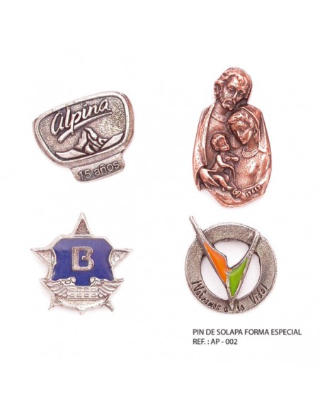Pin de Solapa Forma Especial